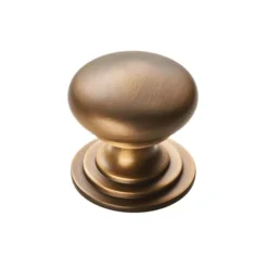 Antique Brass 50mm Victorian Cupboard Knob | M47EAB