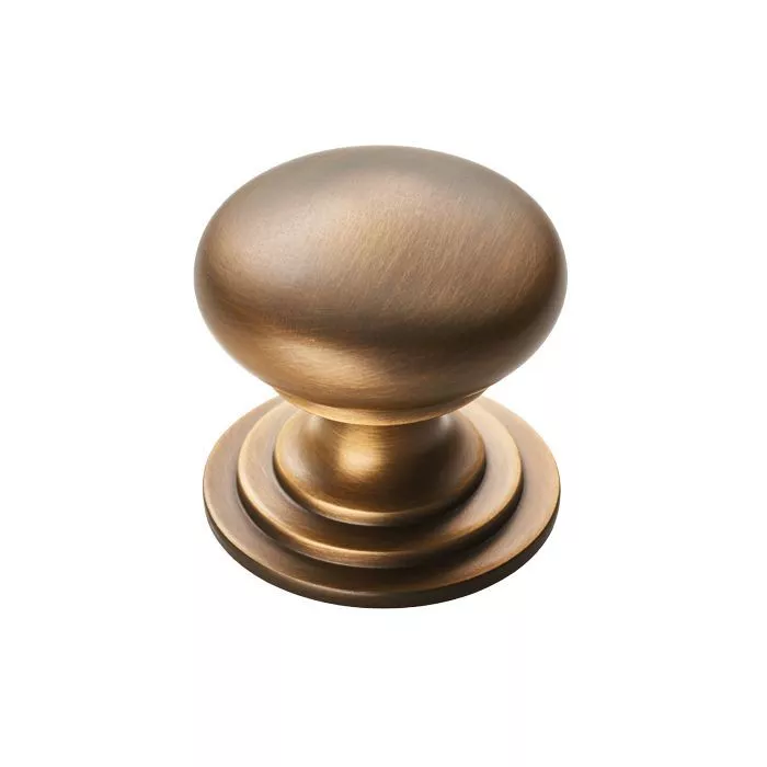 Antique Brass 50mm Victorian Cupboard Knob | M47EAB 3 Antique Brass 50mm Victorian Cupboard Knob | M47EAB