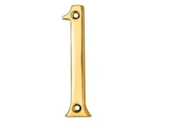 76mm PVD Stainless Brass Numeral No. 0 - 9 -Ironmongery Experts Shop n1 house number pb.jpg.mst