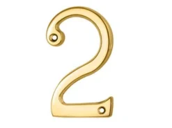 76mm PVD Stainless Brass Numeral No. 0 - 9 -Ironmongery Experts Shop n2 house number pb.jpg.mst