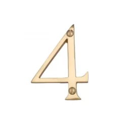 76mm PVD Stainless Brass Numeral No. 0 - 9 -Ironmongery Experts Shop n4 house number pb.jpg.mst