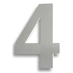 178mm Grade 316 Satin Stainless Steel Numeral - No. 0 - 9 | NUM1017SSS -Ironmongery Experts Shop num10174 2 1.jpg.mst