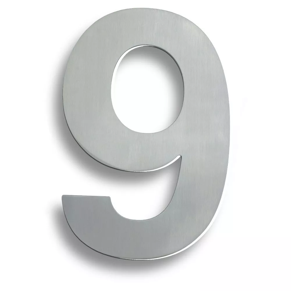 178mm Grade 316 Bright Stainless Steel Numeral - No. 0 - 9 | NUM1017BSS 11 178mm Grade 316 Bright Stainless Steel Numeral - No. 0 - 9 | NUM1017BSS - Image 9