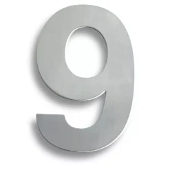 178mm Grade 316 Satin Stainless Steel Numeral - No. 0 - 9 | NUM1017SSS -Ironmongery Experts Shop num10179 1.jpg.mst