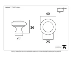 From The Anvil Black Regency Cabinet Knob - Large | 92101 -Ironmongery Experts Shop screen shot 2021 01 26 at 19.32.43 2.png.mst
