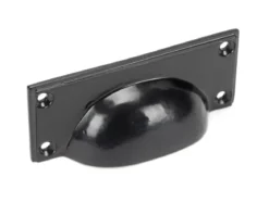 From The Anvil Black Art Deco Cup Drawer Pull | 46135