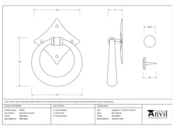 From The Anvil Matt Black Ring Door Knocker | 49594 -Ironmongery Experts Shop screen shot 2021 01 29 at 8.50.07 pm.png.mst