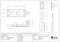 From The Anvil External Beeswax 4" (100mm) Universal Bolt | 46240 -Ironmongery Experts Shop screen shot 2021 01 30 at 5.20.38 pm.png.mst