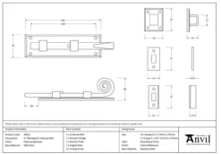 From The Anvil External Beeswax 6" (150mm) Universal Bolt | 46241 -Ironmongery Experts Shop screen shot 2021 01 30 at 5.22.12 pm.png.mst