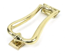 Polished Brass Slimline Art Deco Door Knocker | 46552