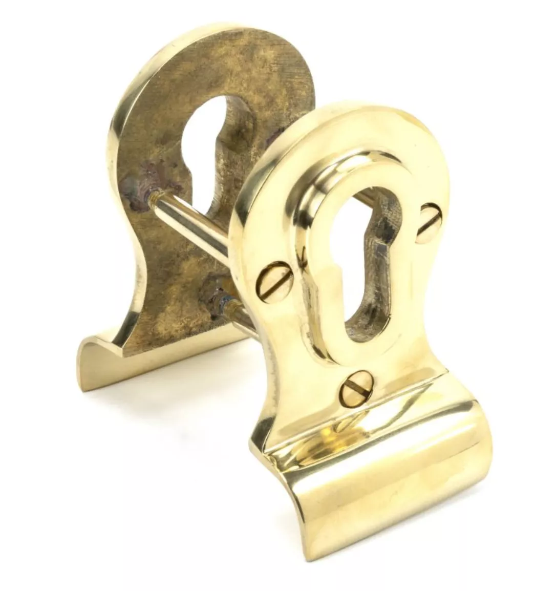 From The Anvil Polished Brass Back To Back Euro Cylinder Pull | 46550 4 From The Anvil Polished Brass Back To Back Euro Cylinder Pull | 46550 - Image 2