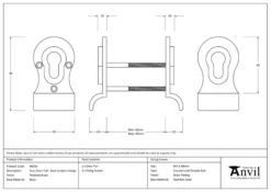 From The Anvil Polished Brass Back To Back Euro Cylinder Pull | 46550 8 From The Anvil Polished Brass Back To Back Euro Cylinder Pull | 46550 -Ironmongery Experts Shop screen shot 2021 10 13 at 11.48.46 am.png.mst