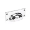 From The Anvil Polished Chrome Hammered Art Deco Cup Drawer Pull | 46038