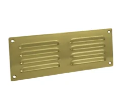 242x89x1mm Brass Hooded Louvre Vents | HL4PB