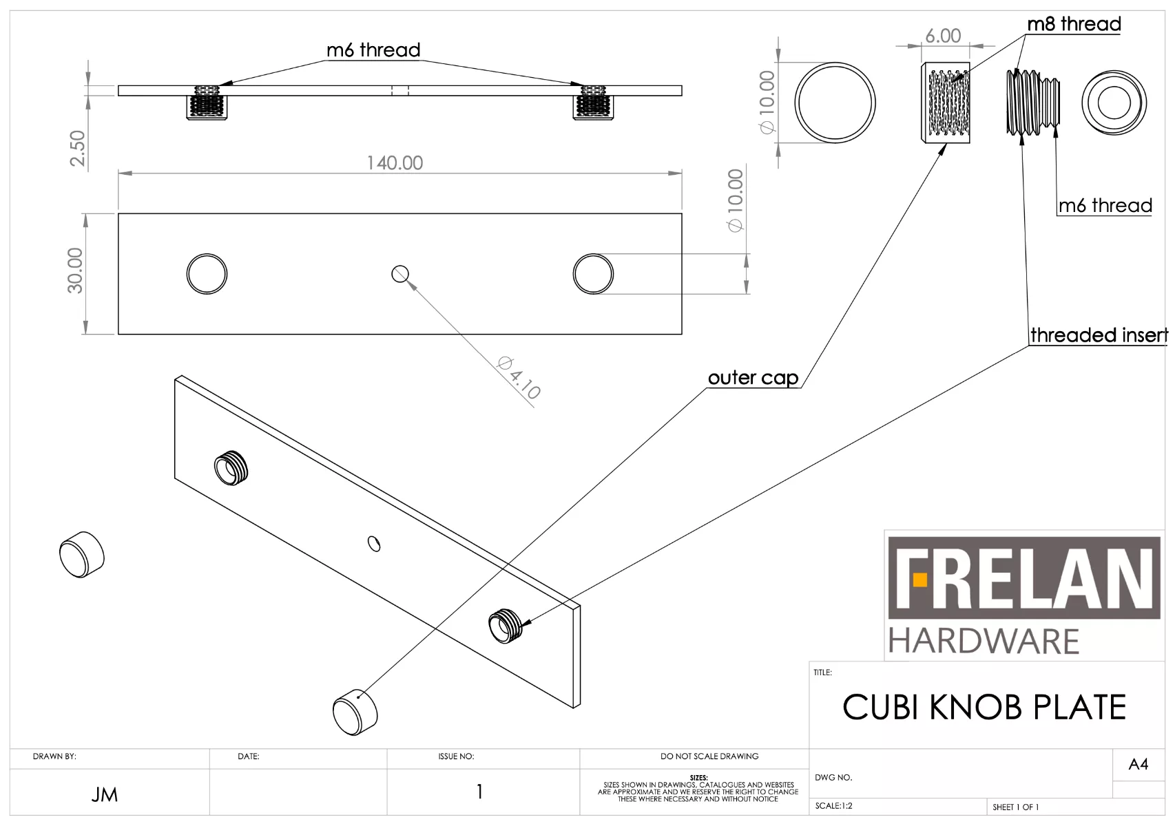 Hoxton Antique Brass Nile 40mm Hexagonal Knob On Plain Backplate| HOX340-5090AB - Image 3