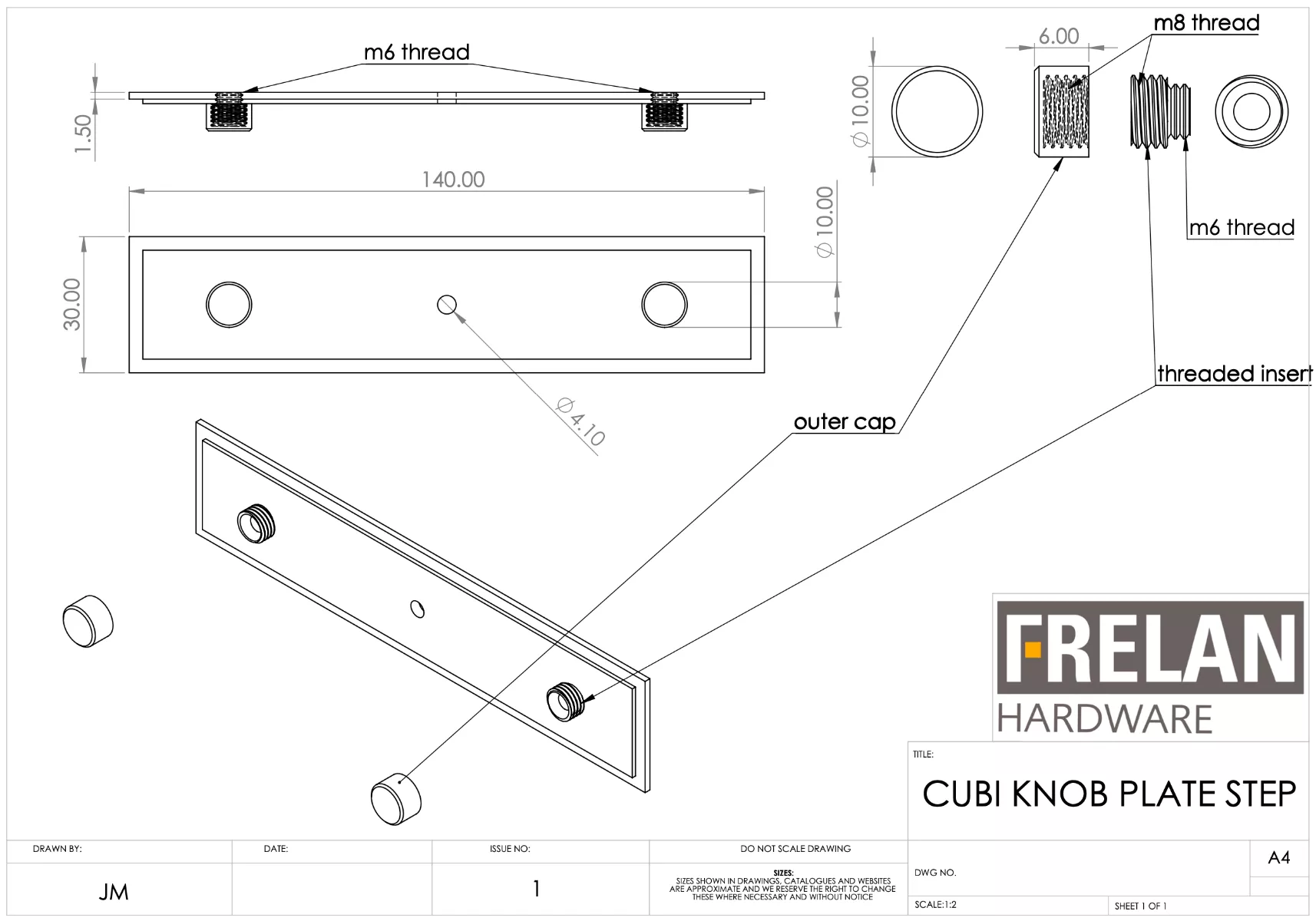 Hoxton Satin Brass Thaxted 40mm Line Knob On Stepped Backplate| HOX240-6090SB - Image 3