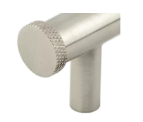 Hoxton Satin Nickel Wenlock 96mm Knurled End Cap Cabinet Handle | HOX150SN 4 Hoxton Satin Nickel Wenlock 96mm Knurled End Cap Cabinet Handle | HOX150SN - Image 2