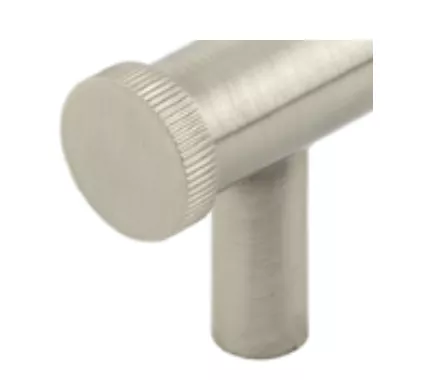 Hoxton Satin Nickel Thaxted 96mm Line End Cap Handle On Stepped Backplate | HOX250-6050SN 4 Hoxton Satin Nickel Thaxted 96mm Line End Cap Handle On Stepped Backplate | HOX250-6050SN - Image 2