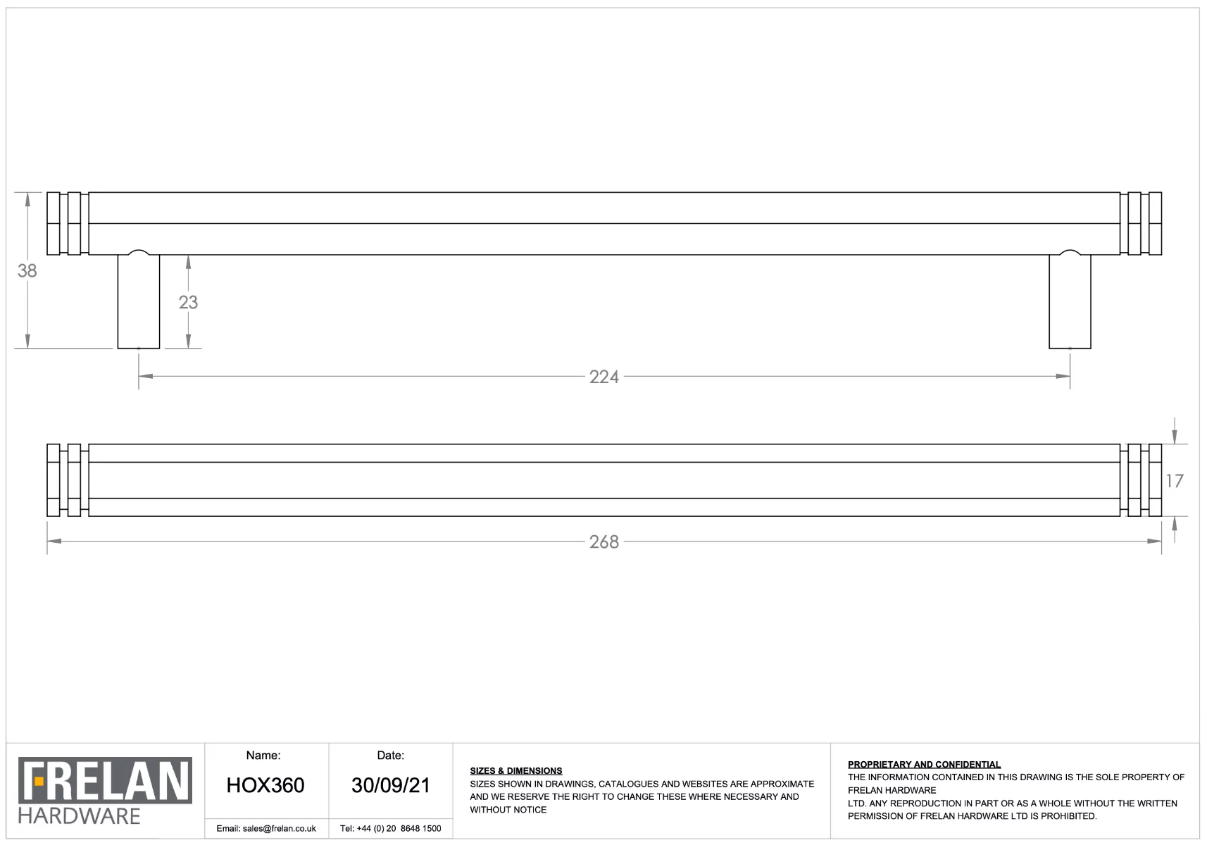 Hoxton Antique Brass Nile 224mm Hexagonal End Cap Handle On Plain Backplate | HOX360-5060AB 5 Hoxton Antique Brass Nile 224mm Hexagonal End Cap Handle On Plain Backplate | HOX360-5060AB - Image 3