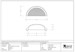 From The Anvil Aged Bronze Hammered Regency Cup Drawer Pull | 46044