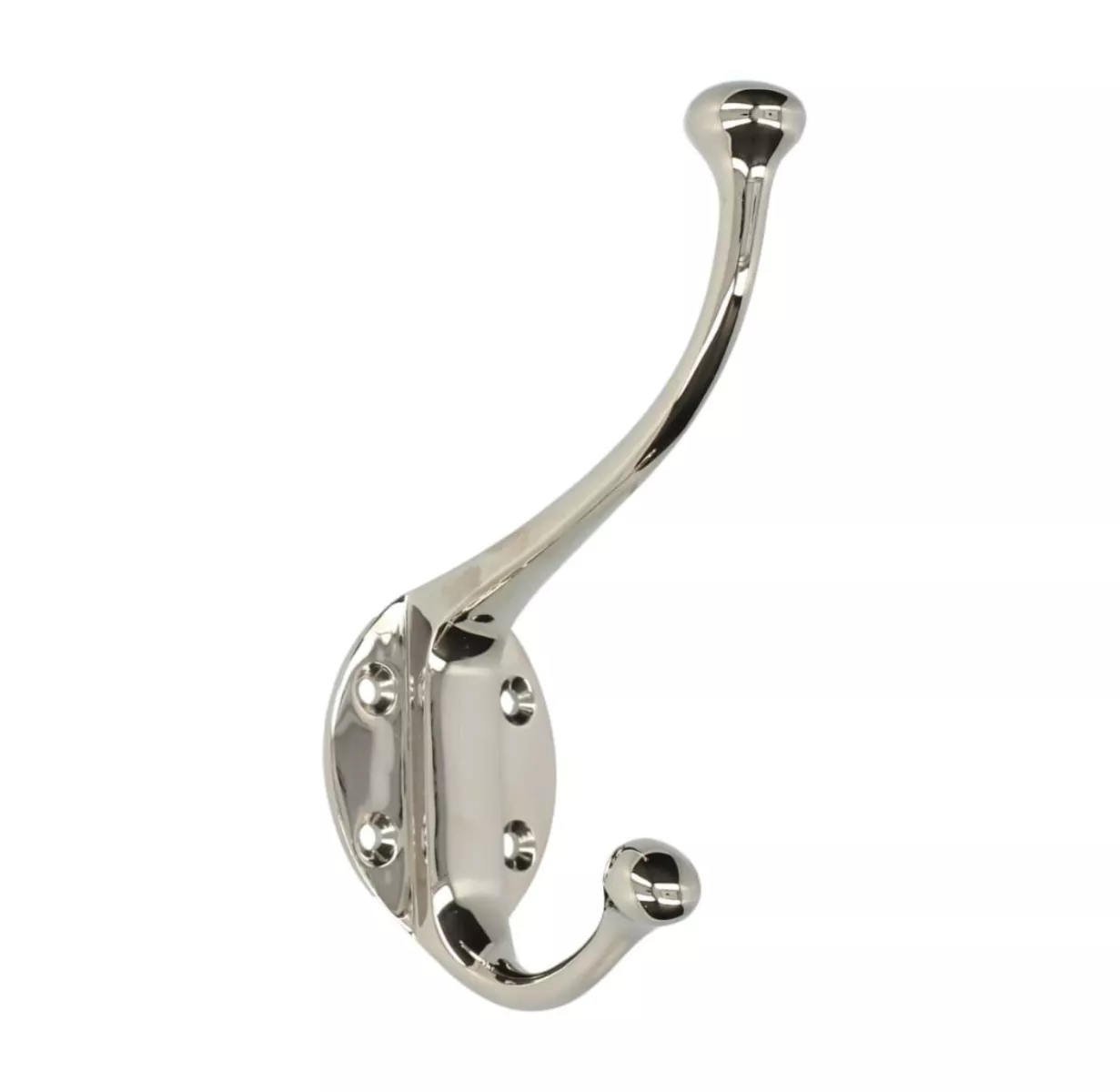 Alexander & Wilks Polished Nickel Traditional Hat & Coat Hooks | AW772PN 4 Alexander & Wilks Polished Nickel Traditional Hat & Coat Hooks | AW772PN - Image 2