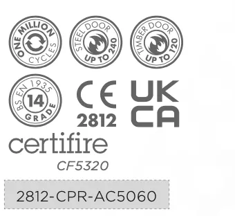 Pair Satin Stainless Steel 102mm (4") Grade 14 Concealed Knuckle Squared Hinges | VHC243S 5 Pair Satin Stainless Steel 102mm (4") Grade 14 Concealed Knuckle Squared Hinges | VHC243S - Image 3