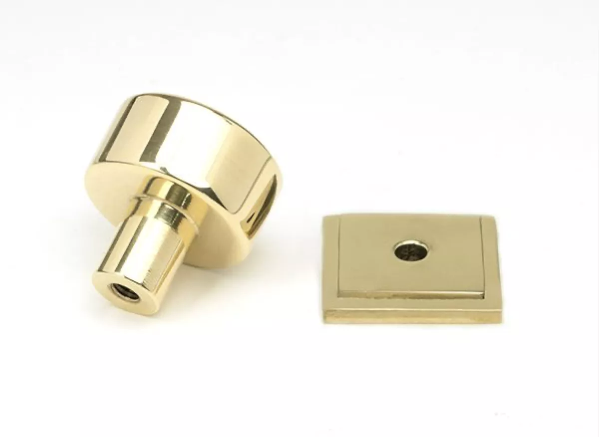 Anvil Polished Brass Kelso 25mm Cabinet Knob (Square) | 50294 4 Anvil Polished Brass Kelso 25mm Cabinet Knob (Square) | 50294 - Image 2