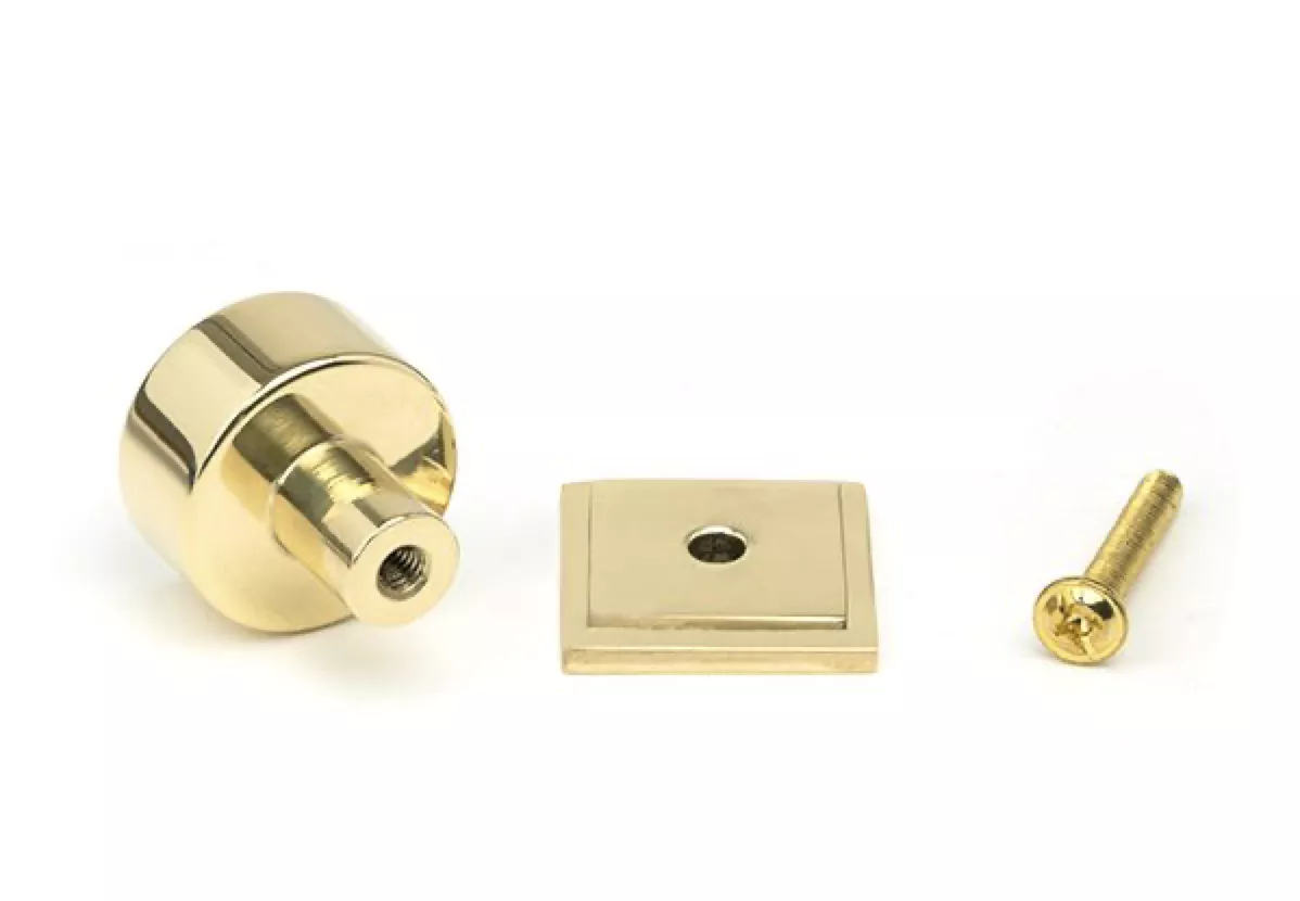 Anvil Polished Brass Kelso 25mm Cabinet Knob (Square) | 50294 5 Anvil Polished Brass Kelso 25mm Cabinet Knob (Square) | 50294 - Image 3