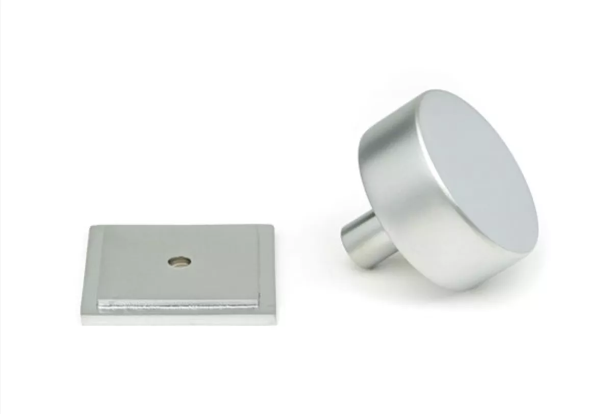 Anvil Satin Chrome Kelso 38mm Cabinet Knob (Square) | 50357 3 Anvil Satin Chrome Kelso 38mm Cabinet Knob (Square) | 50357