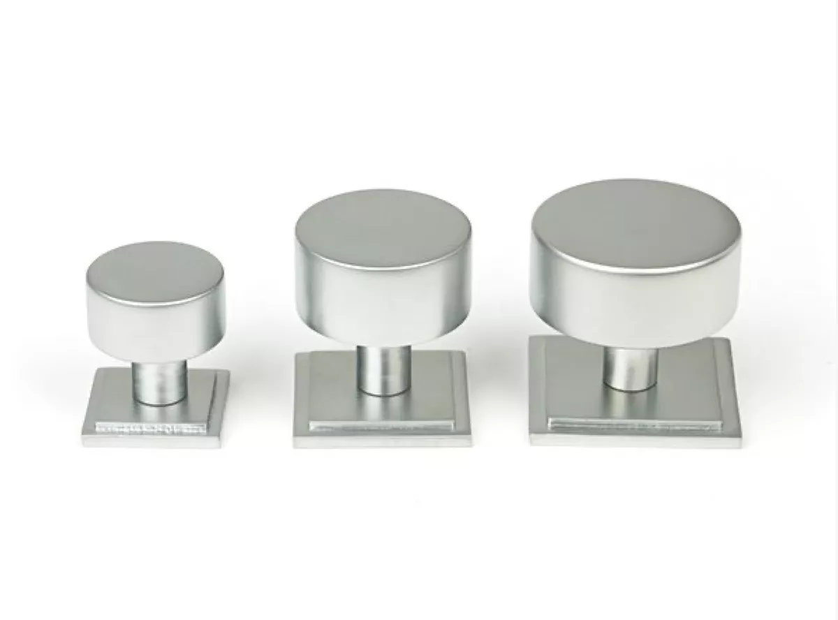 Anvil Satin Chrome Kelso 38mm Cabinet Knob (Square) | 50357 6 Anvil Satin Chrome Kelso 38mm Cabinet Knob (Square) | 50357 - Image 4
