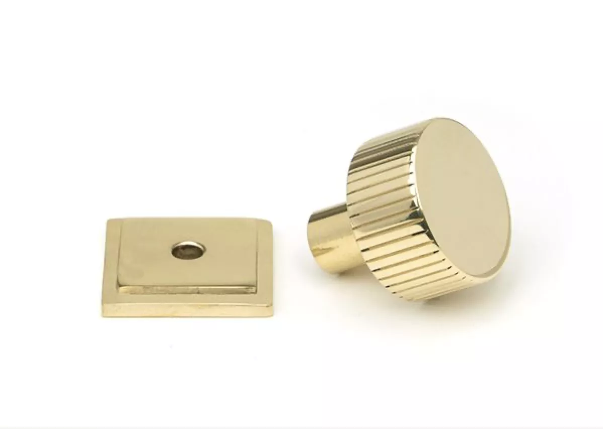 Anvil Polished Brass Judd 25mm Cabinet Knob (Square) | 50363 3 Anvil Polished Brass Judd 25mm Cabinet Knob (Square) | 50363