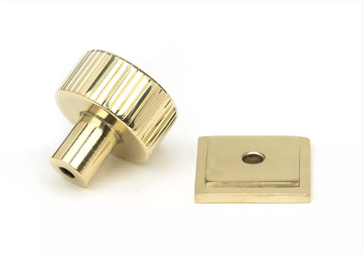 Anvil Polished Brass Judd 25mm Cabinet Knob (Square) | 50363 4 Anvil Polished Brass Judd 25mm Cabinet Knob (Square) | 50363 - Image 2