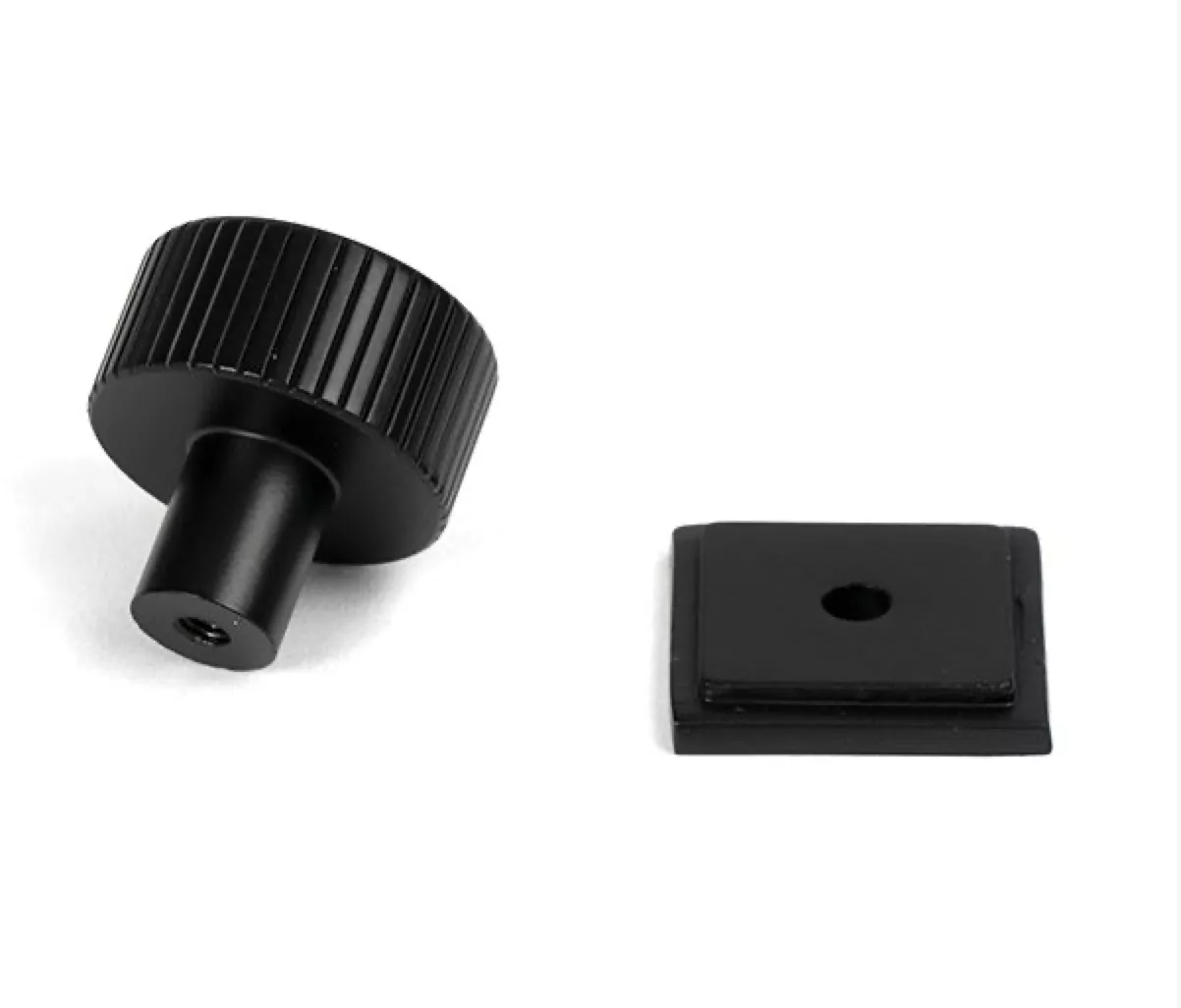 Anvil Matt Black Judd 25mm Cabinet Knob (Square) | 50426 4 Anvil Matt Black Judd 25mm Cabinet Knob (Square) | 50426 - Image 2