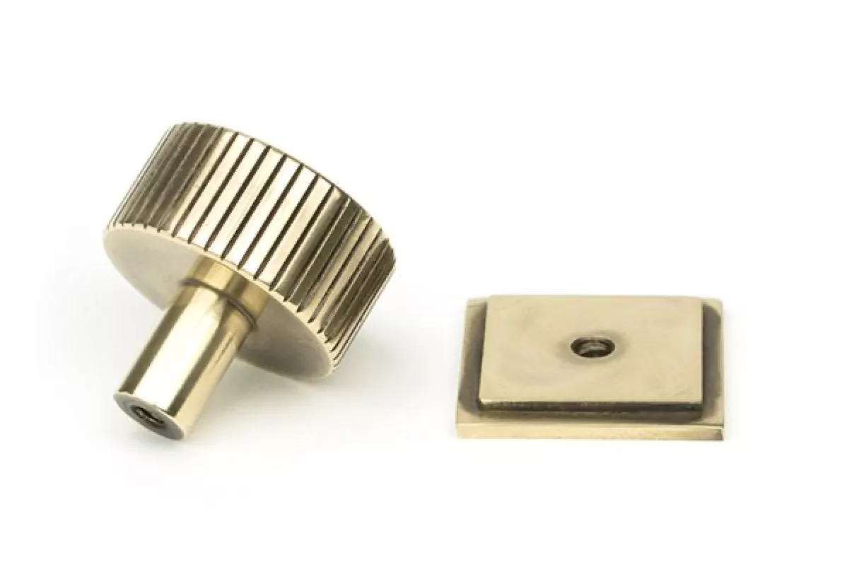 Anvil Aged Brass Judd 32mm Cabinet Knob (Square) | 50382 4 Anvil Aged Brass Judd 32mm Cabinet Knob (Square) | 50382 - Image 2