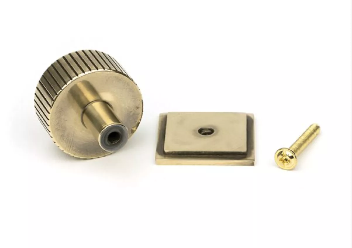 Anvil Aged Brass Judd 32mm Cabinet Knob (Square) | 50382 5 Anvil Aged Brass Judd 32mm Cabinet Knob (Square) | 50382 - Image 3