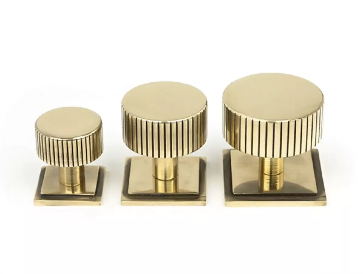 Anvil Aged Brass Judd 32mm Cabinet Knob (Square) | 50382 6 Anvil Aged Brass Judd 32mm Cabinet Knob (Square) | 50382 - Image 4
