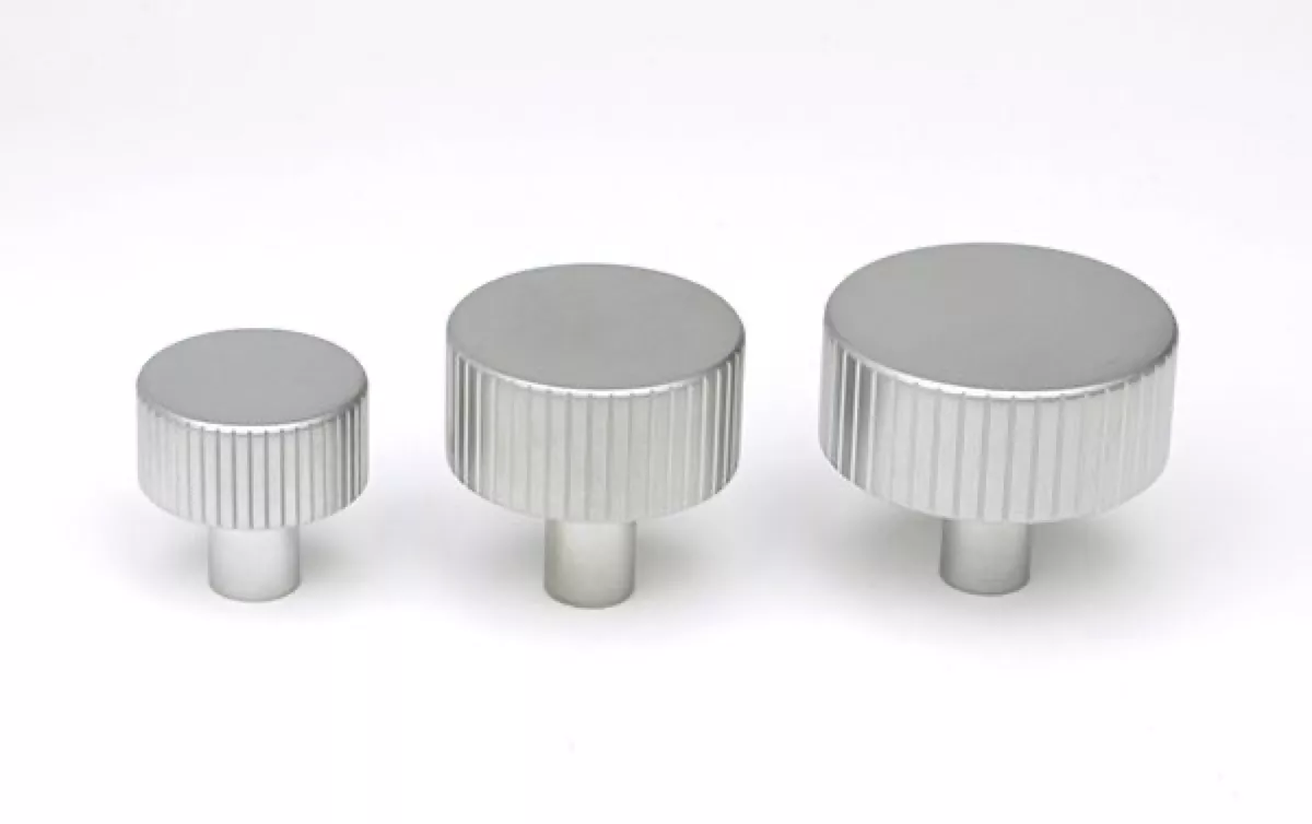 Anvil Satin Chrome Judd 32mm Cabinet Knob (No Rose) | 50416 6 Anvil Satin Chrome Judd 32mm Cabinet Knob (No Rose) | 50416 - Image 4