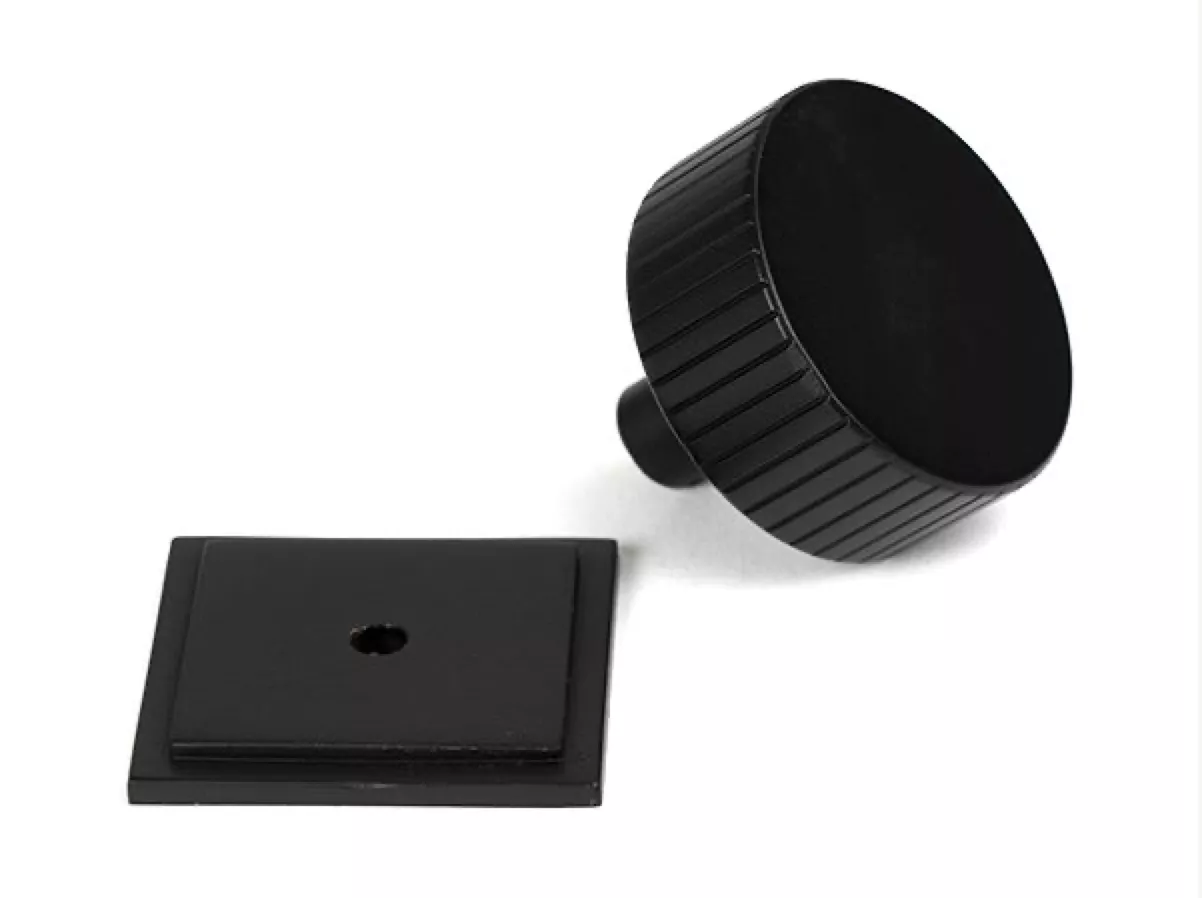 Anvil Matt Black Judd 38mm Cabinet Knob (Square) | 50432 3 Anvil Matt Black Judd 38mm Cabinet Knob (Square) | 50432