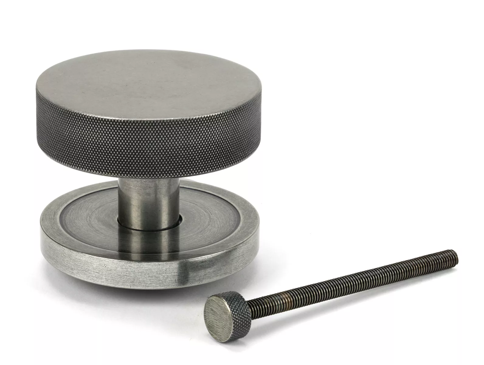 Pewter Brompton Centre Door Knob (Plain) | 46762 4 Pewter Brompton Centre Door Knob (Plain) | 46762 - Image 2