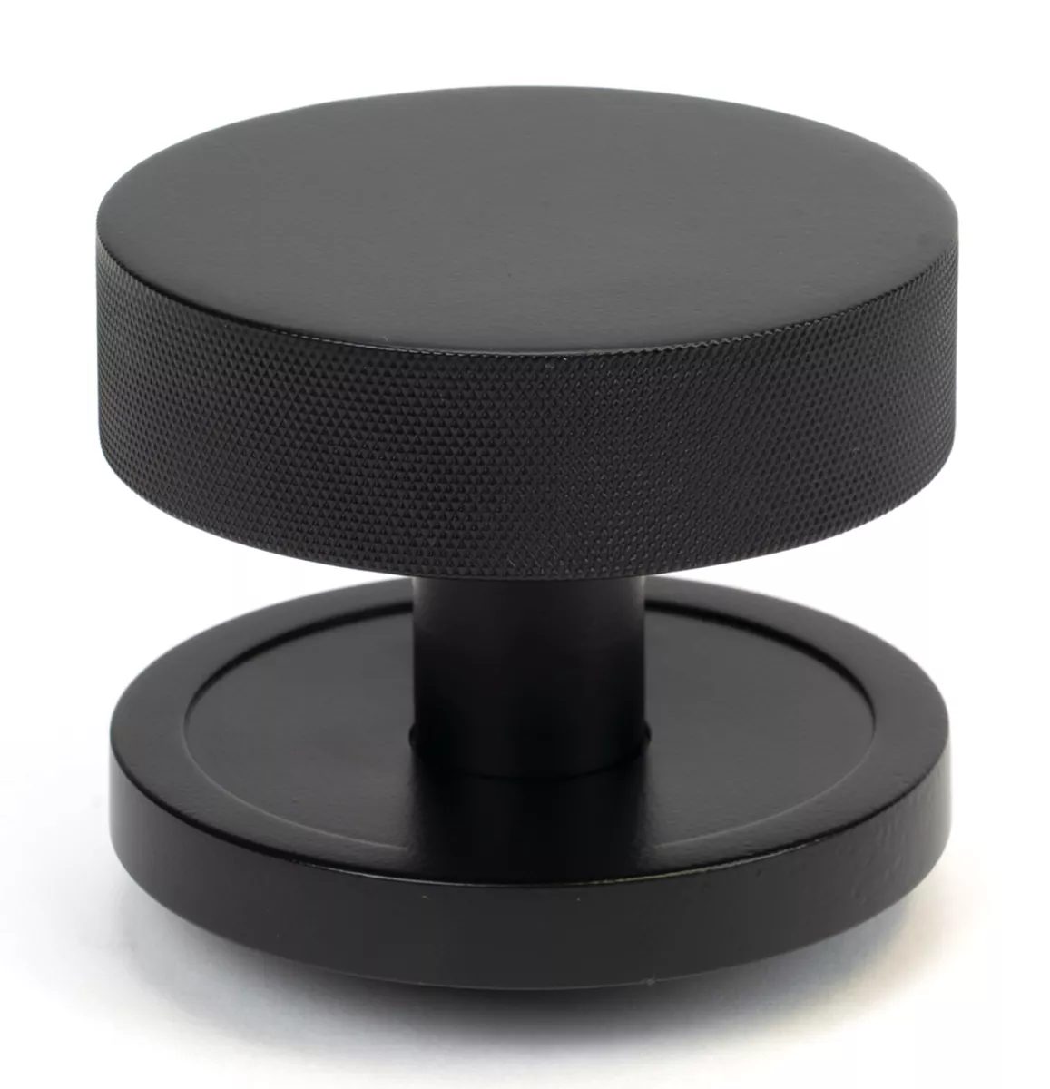 Matt Black Brompton Centre Door Knob (Plain) | 46758 3 Matt Black Brompton Centre Door Knob (Plain) | 46758