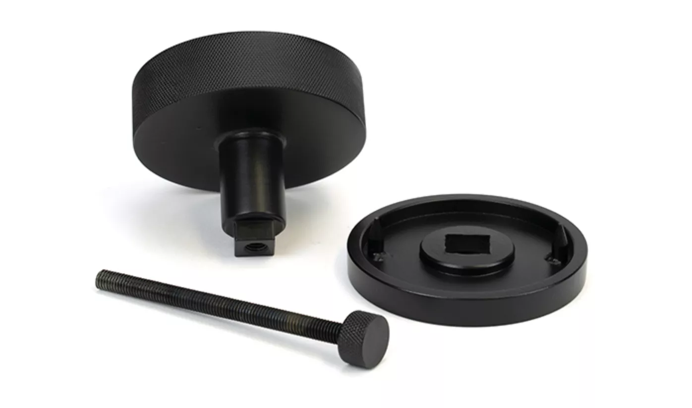 Matt Black Brompton Centre Door Knob (Plain) | 46758 7 Matt Black Brompton Centre Door Knob (Plain) | 46758 - Image 5