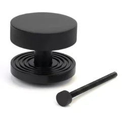 Matt Black Brompton Centre Door Knob (Beehive) | 46760 -Ironmongery Experts Shop screenshot 2023 04 21 at 9.54.16 am.png.mst