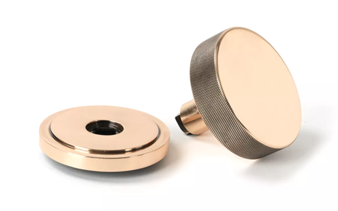 Polished Bronze Brompton Centre Door Knob (Art Deco) | 46751 5 Polished Bronze Brompton Centre Door Knob (Art Deco) | 46751 - Image 3