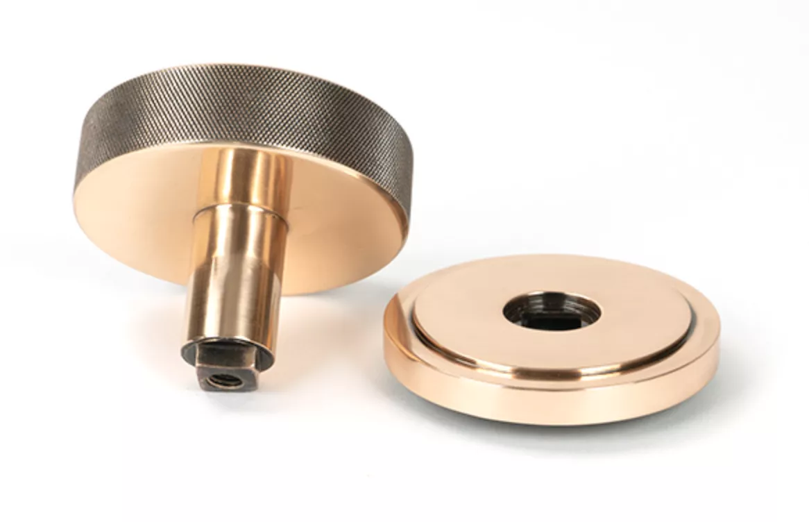 Polished Bronze Brompton Centre Door Knob (Art Deco) | 46751 6 Polished Bronze Brompton Centre Door Knob (Art Deco) | 46751 - Image 4