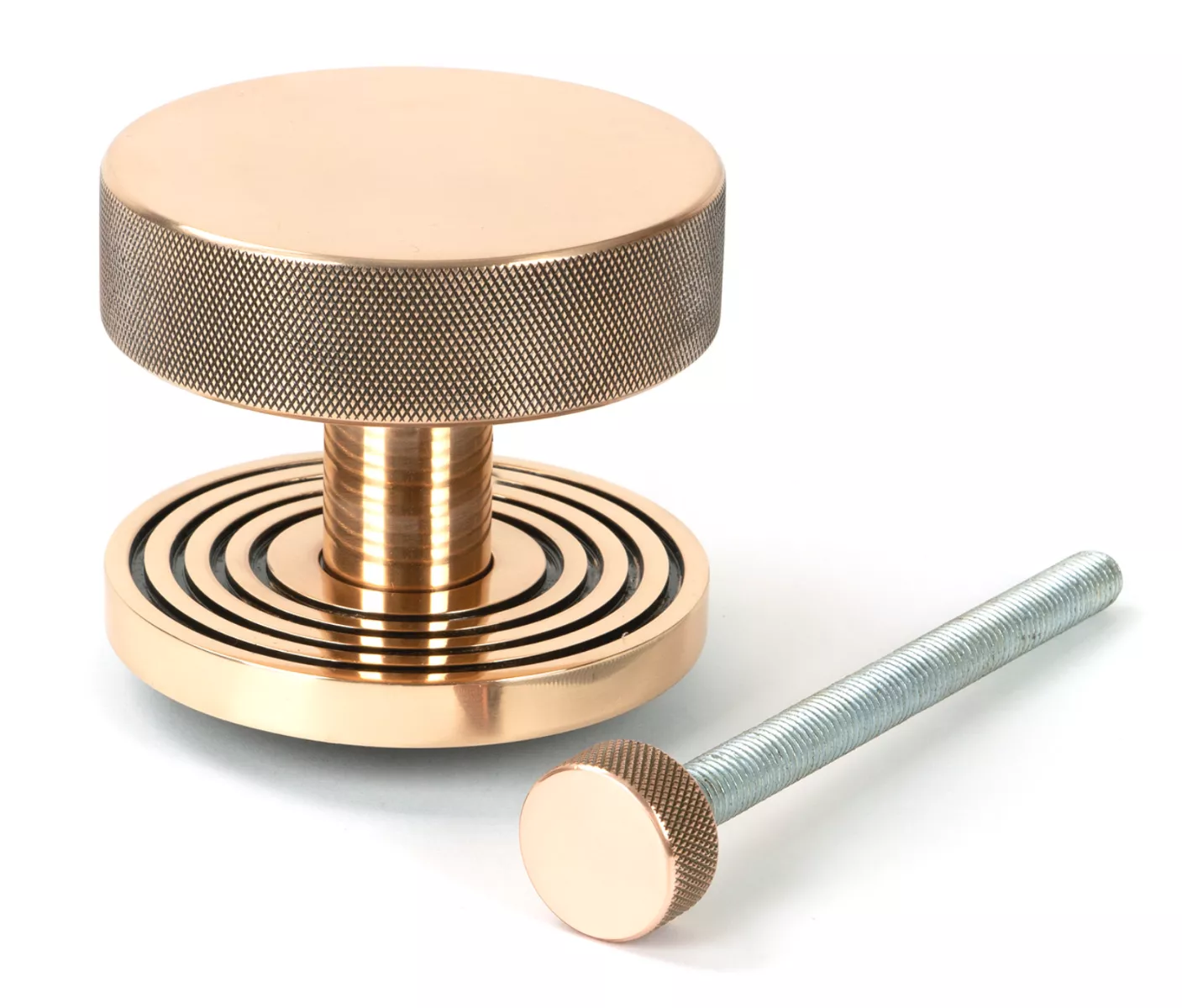 Polished Bronze Brompton Centre Door Knob (Beehive) | 46752 4 Polished Bronze Brompton Centre Door Knob (Beehive) | 46752 - Image 2