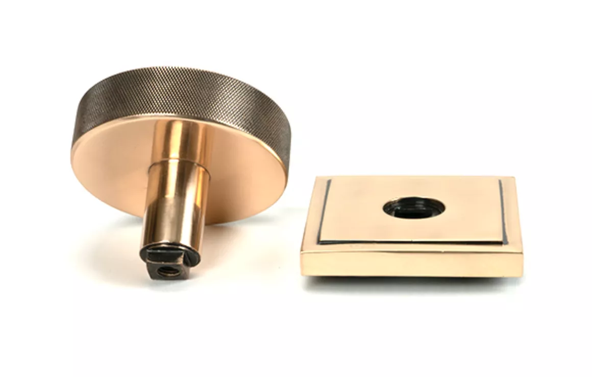 Polished Bronze Brompton Centre Door Knob (Square) | 46753 6 Polished Bronze Brompton Centre Door Knob (Square) | 46753 - Image 4
