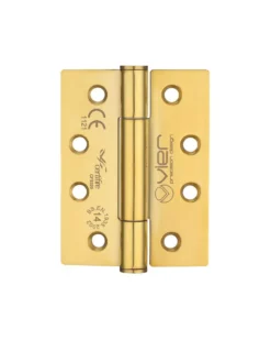 Pair PVD Brass 102mm (4") Grade 14 High Concealed Knuckle Squared Hinges | VHC243PVD -Ironmongery Experts Shop vhc243pvd.jpg.mst