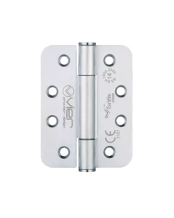 Pair Satin Stainless Steel 102mm (4") Grade 14 Concealed Knuckle Radius Hinges | VHC243RS -Ironmongery Experts Shop vhc243rs 6mdh 2f.jpg.mst