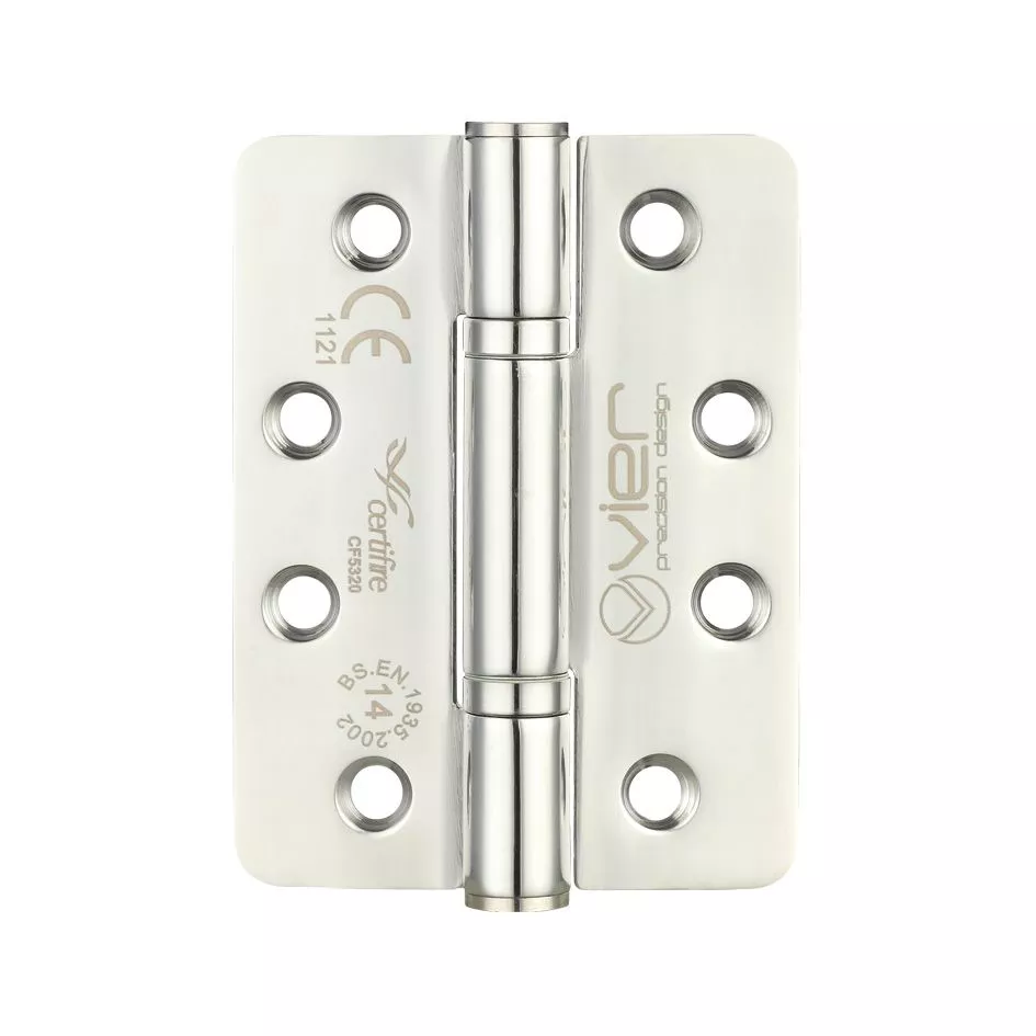 Pair Polished Stainless Steel 102mm (4") Grade 14 High Performance Bearing Radius Hinges 3 Pair Polished Stainless Steel 102mm (4") Grade 14 High Performance Bearing Radius Hinges