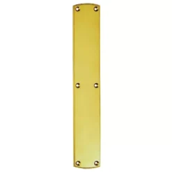 457x75mm Polished Brass Large Push Plate
